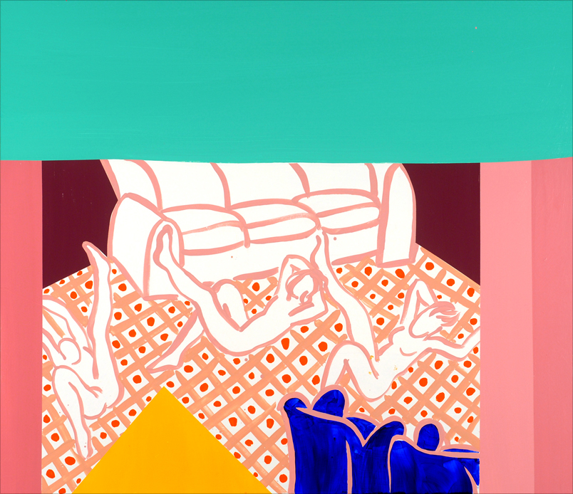 painting: Workout Acrylic on wood