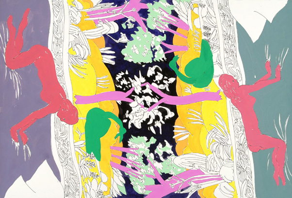 Double - watercolor, gouache painting