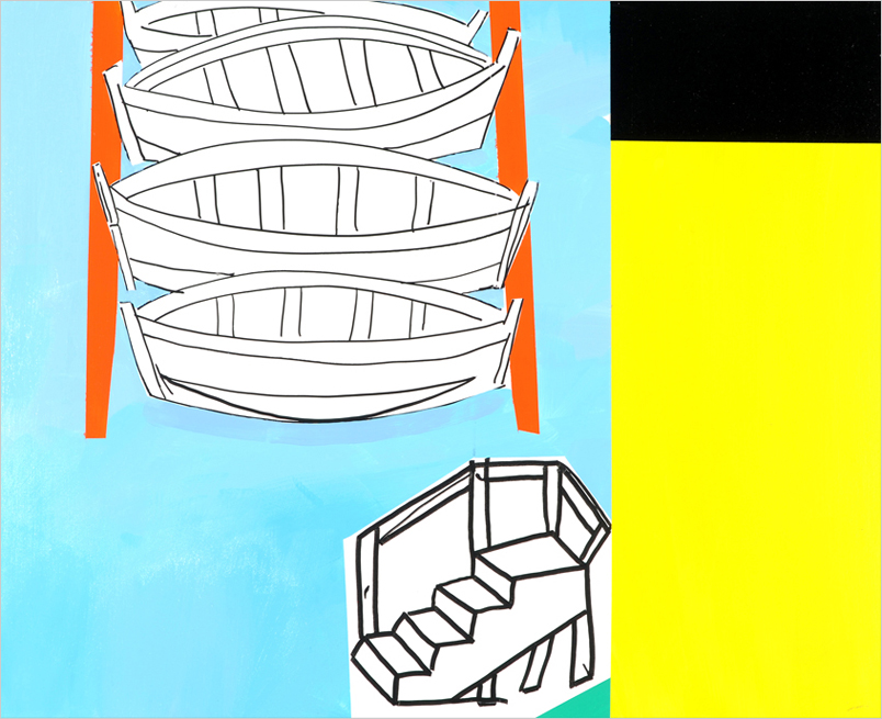 Boat House, Old Stairs painting by Paul Vazquez